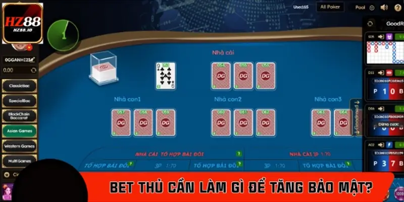 Bet thủ cần làm gì để tăng bảo mật khi chơi Casino online?